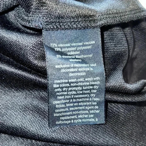 Tommy Hilfiger Womens Navy Knit Skirt Elastic Tie Waist Band Medium - Picture 12 of 12